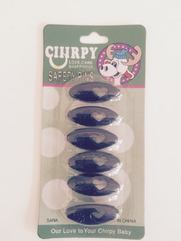 Snag Free Hijab Pins Safety Black Black Card Sheet 