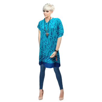 MALACCA Poncho Batik Tunic Plus Hippie Buttersoft Kaftan Top Beach Cover Up Ladies T shirt