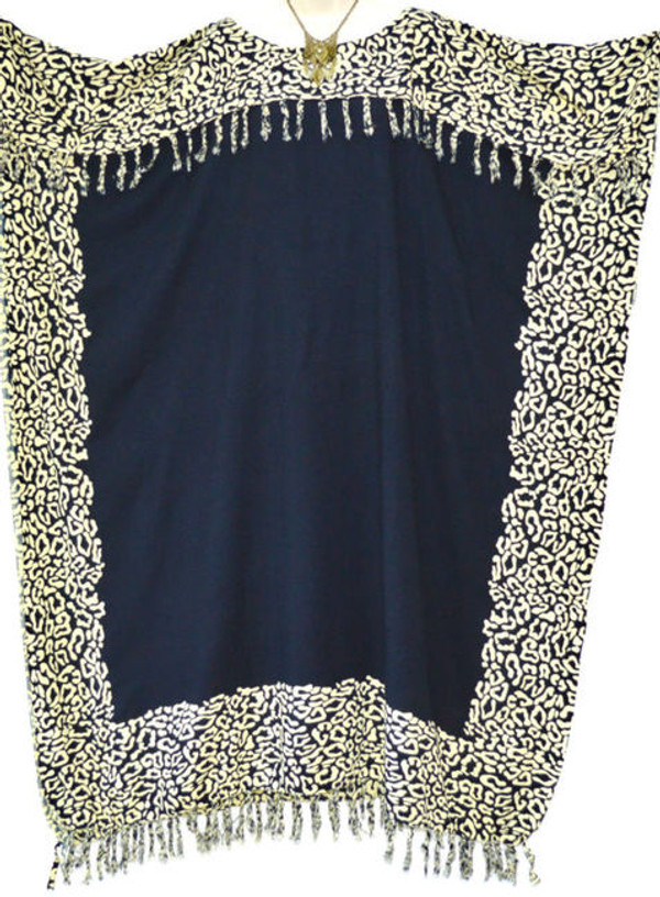 NIA Buttersoft Kaftan Plus Dress Leopard in Pink Blue Green Black - Freesize