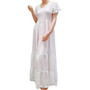 SALE New 3TIER Colour Summer Dinner Sexy Soft Plain Floaty White Long Maxi Dress Gypsy 
