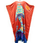 MUSHROOM Designer Hand Drawn Buttersoft Kaftan Plus Dress - Fits many sizes