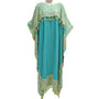 NIA Buttersoft Kaftan Plus Dress Leopard in Pink Blue Green Black - Freesize