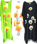 New LOTUS Buttersoft Handmade Floral Kaftan Dress in White, Black and  Green
