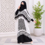 Cool Kaftan Celtic Dress for Women, Plus Size One Size Caftan, Soft Comfortable Loose Fit, White and Black, Free Size