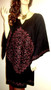 GLAM Black Blouse Tunic Kaftan Top 16 18 20 22 24 Freesize