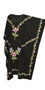 GARDEN Black Hand Painted Embroidered Kaftan Dress Ladies Long Cool Kaftan 