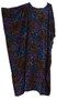 Multicolour Leaves Print Tie dye Buttersoft Kaftan Dress - Freesize