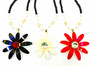 Big DAISY Flower Pendant Chain Chunky Statement Jewellery Long Beads Necklace