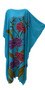 MARINA Blue Hand Painted Floral Kaftan Caftan Buttersoft Long Dress Plus