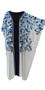  ARWEN White Blue Black Floral Kaftan Caftan Cool Soft Long Ladies Dress Plus Cover Up Beach
