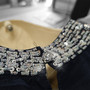 Sparkling BEADED KAFTAN Crystal Lace Dress Wedding Party Prom Groom Loose NEW