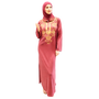 Moroccon Sequin Farasha Loose Long Abaya Dress Maxi Kaftan Traditional Embroidery
