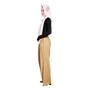 [Coolkaftan PALAZZO SILVER] Ladies Butter-soft  Rayon Wide Leg Elasticated Palazzo Trousers with 2 Pockets - Stretchable Waist