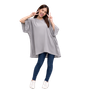 Plain Colour TOP Poncho Blouse Buttersoft Wide Sleeved Rayon Kaftan  - Freesize