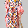 BUNGA Long Kaftan Plus Free Size 100% Cotton Full Length Tunic Blouse