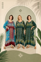 Cool RIMBA Buttersoft Batik Kaftan Plus Dress - One Size
