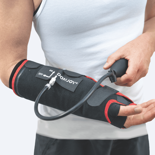 Person wearing Donjoy Kit Ice Wrist