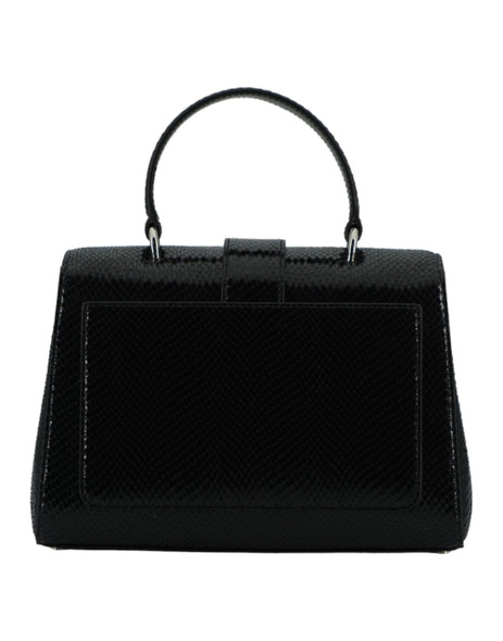 Black Leather Top Handle Shoulder Bag Black Leather Top Handle Shoulder Bag