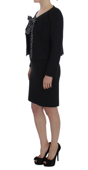 Black Stretch Sheath Dress & Sweater Set Black Stretch Sheath Dress & Sweater Set