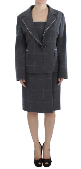 Gray Stretch Sheath Dress Suit Set Gray Stretch Sheath Dress Suit Set