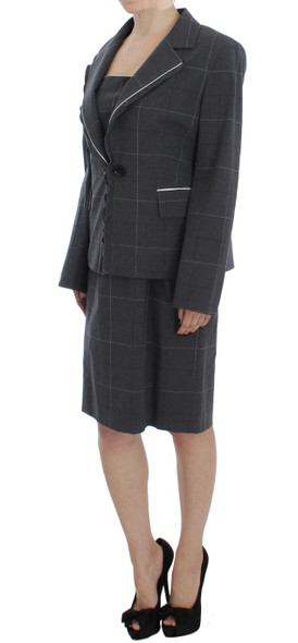 Gray Stretch Sheath Dress Suit Set Gray Stretch Sheath Dress Suit Set