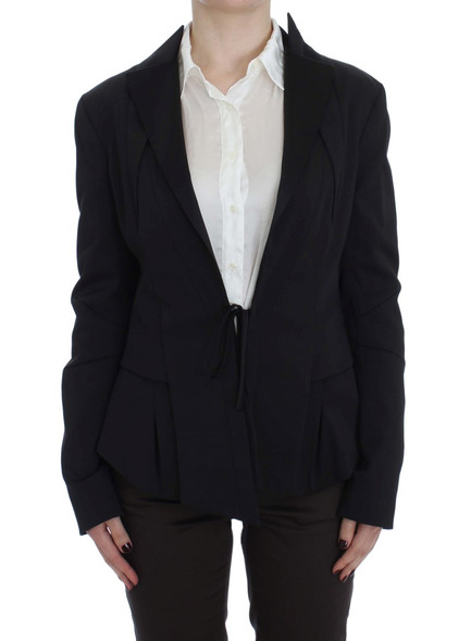 Black Stretch Single Breasted Blazer Jacket Black Stretch Single Breasted Blazer Jacket