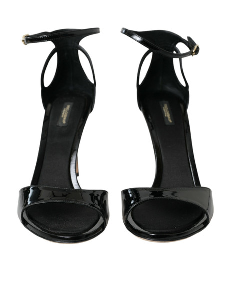 Black KEIRA Leather Heels Sandals Shoes Black KEIRA Leather Heels Sandals Shoes