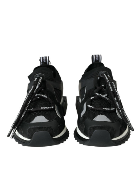 Black Mesh Sorrento Trekking Sneakers Shoes LA10687 Black Mesh Sorrento Trekking Sneakers Shoes LA10687