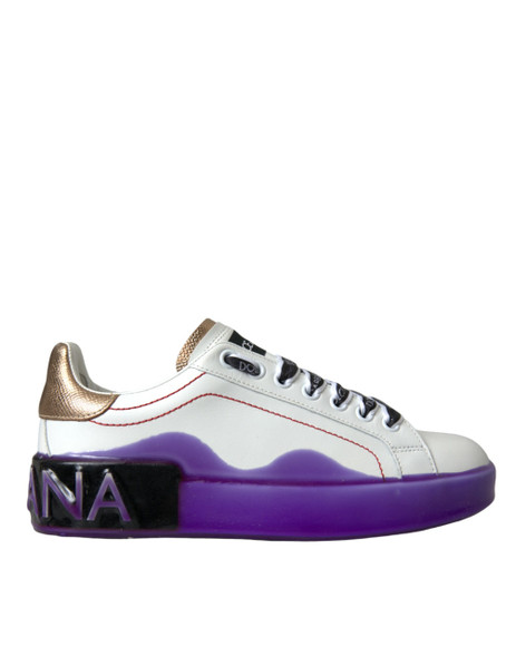 White Leather Portofino Low Top Sneakers Shoes White Leather Portofino Low Top Sneakers Shoes