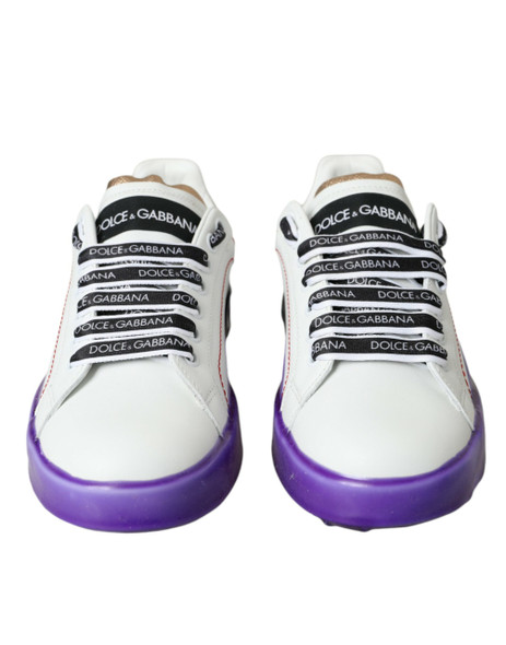 White Leather Portofino Low Top Sneakers Shoes White Leather Portofino Low Top Sneakers Shoes