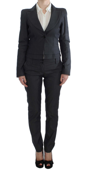 Gray One Button Two Piece Suit Gray One Button Two Piece Suit