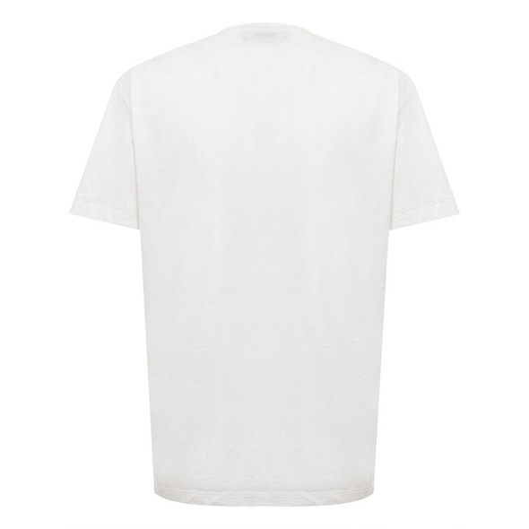 Chic White Cotton Staple Tee Chic White Cotton Staple Tee