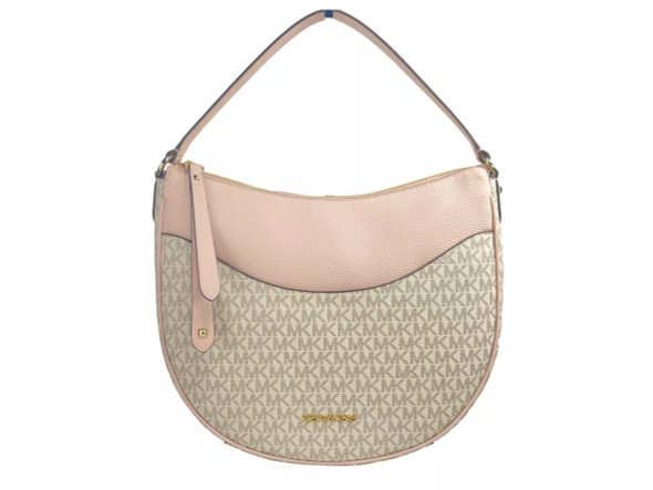 Michael Kors Large Dover Half Moon Crossbody Bag Purse Powder Blush Multi Michael Kors Large Dover Half Moon Crossbody Bag Purse Powder Blush Multi
