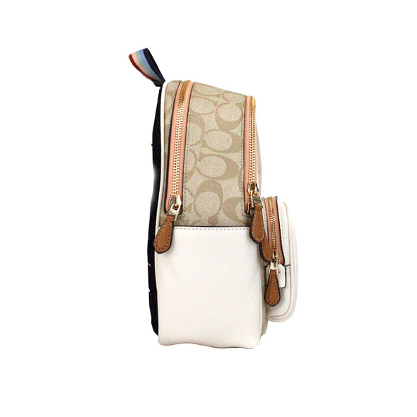Mini Court Signature Pear Motif Shoulder Backpack Bookbag Bag Chalk Taffy Mini Court Signature Pear Motif Shoulder Backpack Bookbag Bag Chalk Taffy
