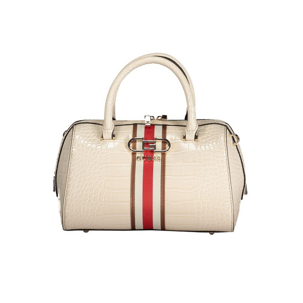 Guess Jeans Beige Polyethylene Handbag GU-30167 Guess Jeans Beige Polyethylene Handbag GU-30167