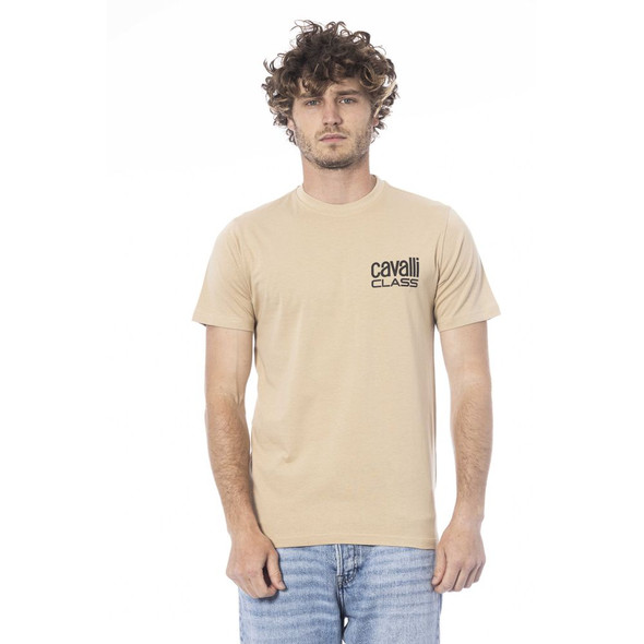 Beige Cotton Men T-Shirt CA-24369 Beige Cotton Men T-Shirt CA-24369