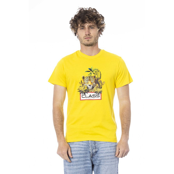 Yellow Cotton Men T-Shirt CA-24339 Yellow Cotton Men T-Shirt CA-24339