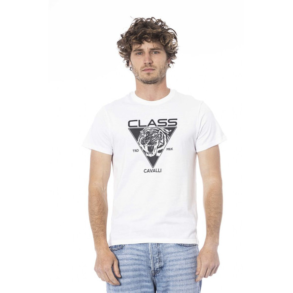 White Cotton Men T-Shirt CA-24330 White Cotton Men T-Shirt CA-24330