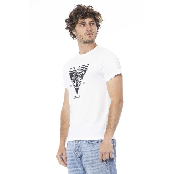 White Cotton Men T-Shirt CA-24330 White Cotton Men T-Shirt CA-24330