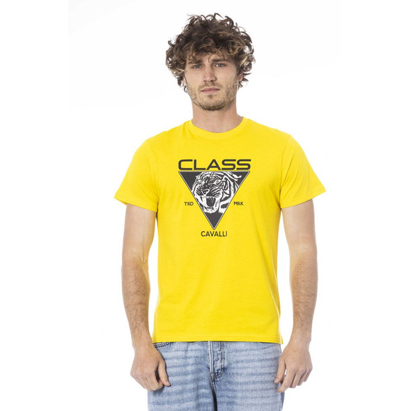 Yellow Cotton Men T-Shirt CA-24329 Yellow Cotton Men T-Shirt CA-24329