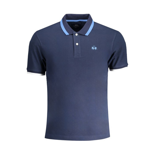 Blue Cotton Polo Shirt LA-30444 Blue Cotton Polo Shirt LA-30444