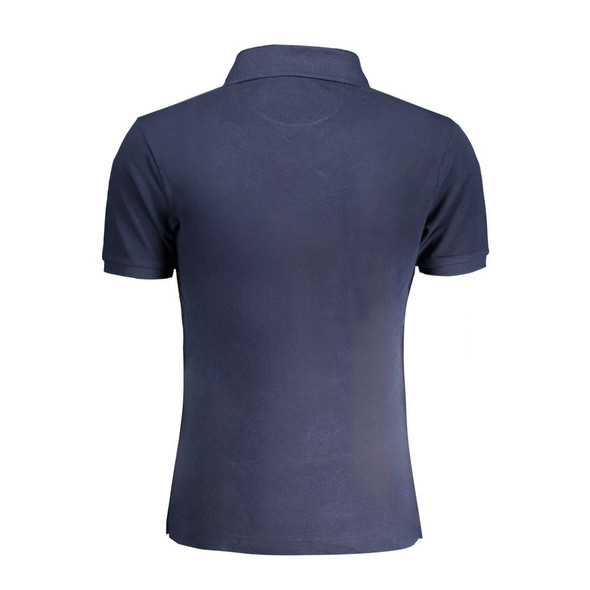 La Martina Blue Cotton Polo Shirt LA-30462 La Martina Blue Cotton Polo Shirt LA-30462