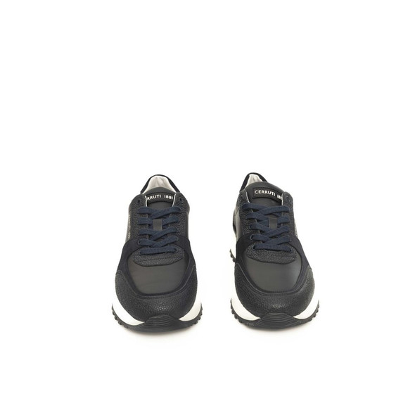 Blue Cowhide Men Sneaker Blue Cowhide Men Sneaker