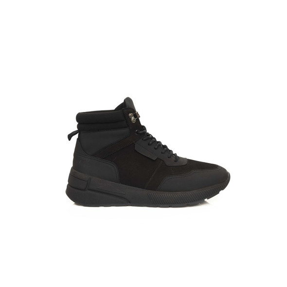 Black Leather Men Sneaker Black Leather Men Sneaker