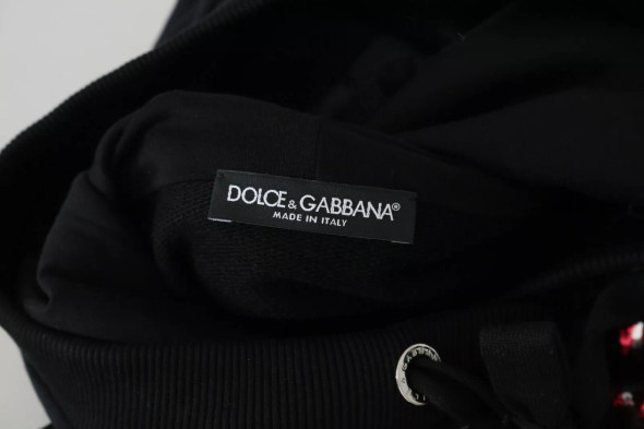 Dolce & Gabbana DG Sequined Hooded Pullover Sweater Dolce & Gabbana DG Sequined Hooded Pullover Sweater
