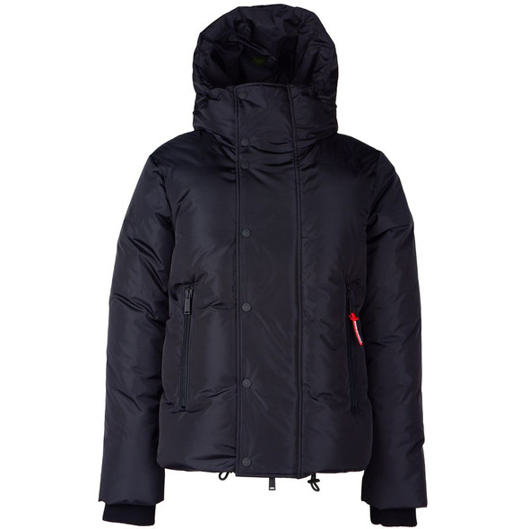 Black Nylon Men Jacket DS-13166 Black Nylon Men Jacket DS-13166