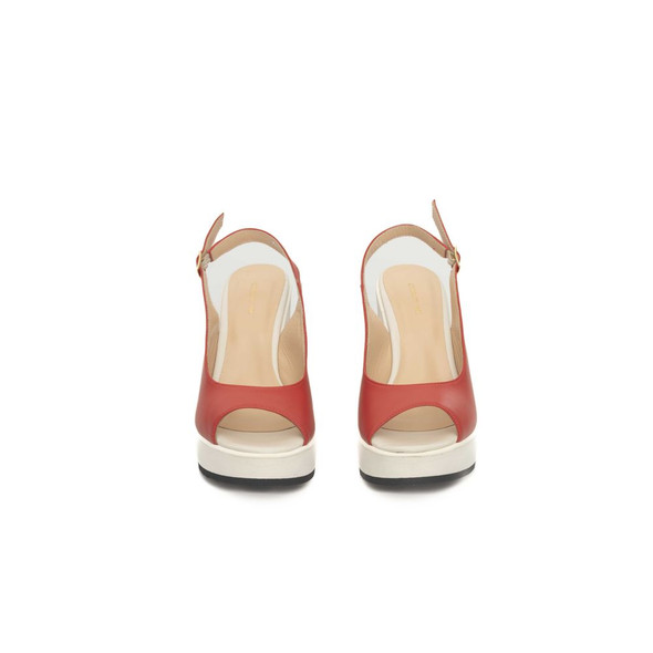 Red Calfskin Women Sandal CE-24526 Red Calfskin Women Sandal CE-24526