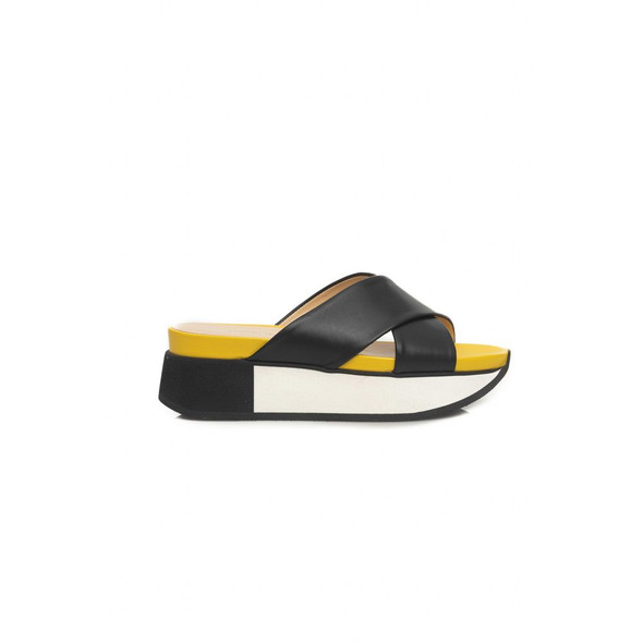 Black Calfskin Women Sandal Black Calfskin Women Sandal