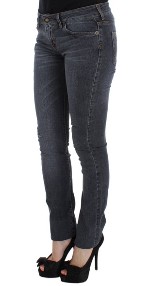 Blue Wash Cotton Blend Slim Fit Jeans Blue Wash Cotton Blend Slim Fit Jeans