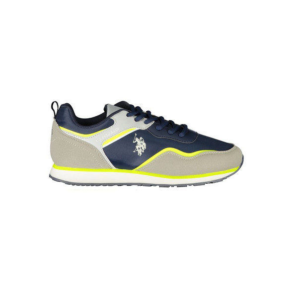 Blue Polyester Sneaker US-23543 Blue Polyester Sneaker US-23543